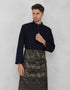 BAJU MELAYU AQSAD S/FIT (NAVY BLUE)